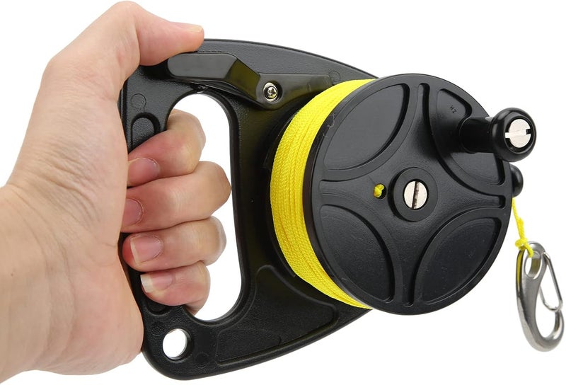 plplaaoo Speargun Reel Spear Gun for Spearfishing with Reel, Diving Reels Anchor Rope Spool Finger Reel Multi Purpose with Clip 83m Wire,Paracord Winder for Cave Exile Diving, Diving Reel Dive Ree - Image 5